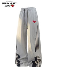 CHARLES JANGS HAPPY HEART | Relaxed Straight Summer Casual Pants