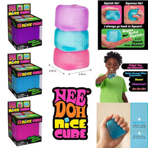 //In Stock//.** Squishy Schylling Needoh Nice Cube Sensory Stress Reliever Fidget Tool Anti-Anxiety Relief Squeeze Kids Toy 말랑이