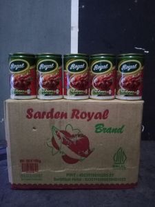 1 KARTON SARDEN ROYAL /BRilian SAUS TOMAT 155GRAM EXP 2027