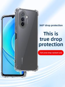 RISEOUS | Anti-Shock Transparent Full-Cover Lens Protection Case for Huawei Enjoy 50