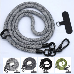 8MMx120CM Bold Long Mobile Phone Lanyard Universal Crossbody Hanging Shoulder Strap Detachable Neck Cord Anti-Lost Lanyard Patch