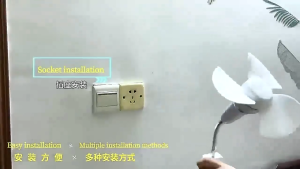 E27 Kipas Rumah Mini Perkhemahan Luaran Kipas Cooling Fan Plug-in Wall Fan Fan Home Travel Use Kipas Mini 迷你风扇