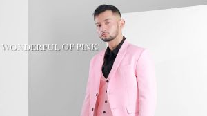 Jas Formal Pria - Setelan Jas Celana dan Rompi - Jas Pengantin Pria - Jas Premium Pria - Jas Wol Pria - PINK
