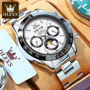 OLEVS | OLEVS Brand Three Eye Six Needle Mens Fully Automatic Mechanical Watch 6654