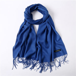 Fashion Solid Color 2025 Women Scarf Winter Hijabs Tassels Long Lady Shawls Cashmere Like Pashmina Bandana Scarves Wraps Echarpe