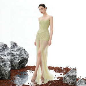 Elegant Lace Strap Dress Unique Design Slimming