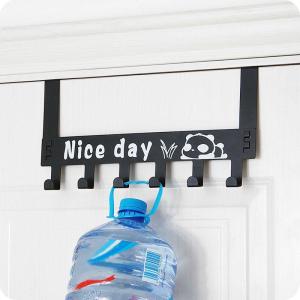 Thickened Door Back Hanger 3cm White Clothes Hook Wall Mounted Door Hanging Rack No Drilling Required Storage Organizer