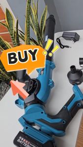 [2 Years Warranty] Air Blower Cordless 4 in 1 Electric Blower 17000RPM High-Power Outdoor Handheld Leaf Blowers 3000mAh Battery (Free 4 Nozzles)