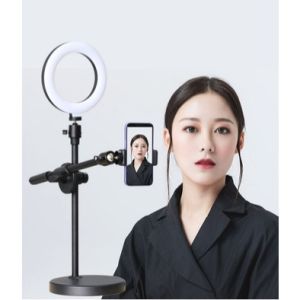 Original Multi-functional Selfie LED Dimmable Ring Light Tripod Stand Phone holder Multi-function Selfie Tripod Ring Light With Phone Holder Desktop Stand Overhead Shooting