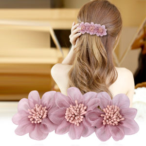 Korean Style Silk Flower Hairpin Womens Fashion Hair Accessories Hair Clip Hairband Fresh out New Spring Autumn Season