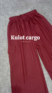 Cargo knit Hornet by Bilzam Fashion Celana Kulot Highwaist / Celana panjang / Celana Simpel