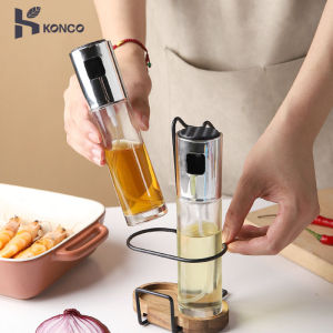 Konco 100ml oil dispenser glass bottle Kicthen cruet BBQ oil sprayer Cooking tools 1/2 piecece Outdoor barbecue Oil container