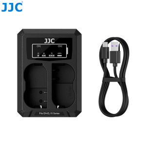 JJC | JJC USB Type C Camera Battery Charger for Nikon ZF Z8 Z7 II Z6 III Z5 II D7200 D7000 D7500 D750 D810 EN-EL15c Battery Charger