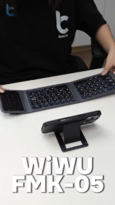 Bàn phím gấp gọn di động không dây bluetooth V5.2 tích hợp trackpad & phím số WIWU FMK-05 - Laptop Máy Tính Bảng iPhone