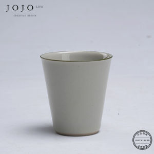 Jojos L PD Purple Spring Gap Ancient Style Ceramic Tea Cup Tea Drinking Cup Slanting Sun Straight Tube Simple Elegance Chinese Style