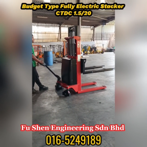 BUDGET TYPE FULLY ELETRIC STACKER CTDC 1.5 TON / 2000MM