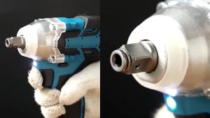 Decker ประแจไฟฟ้าไร้สาย 520NM แรงบิด 299V 2 ประแจแบตเตอรี่ลิเธียม บล็อกไฟฟ้า ประแจไฟฟ้า