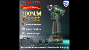GEAKITA 200Nm Cordless Drill & Impact Driver | Brushless 21V Power Tool for 3-in-1 Drill +Screwdriver+Wrench QZ02