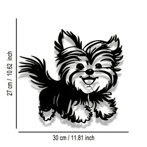 CIFbuy | CIFBUY Metal Wall Art Dog Puppy Iron 2D Decor Rustic Home Living Room Bedroom