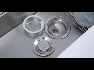 Chậu rửa bát Kluger KF8850FS Plus mod series inox 304 lắp dương kèm phụ kiện