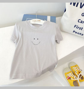 เสื้อยืดมาส์กหน้าสำหรับเด็กทารกฤดูใบไม้ผลิและฤดูร้อนผ้ายืดสำหรับเด็กเสื้อตัวในเสื้อแขนยาวสำหรับเด็กชายและเด็กหญิงผ้าโมดัลแบบบาง