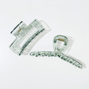 Large Acrylic Hair Clip from Korea with Simple Transparent Quality Feel for European Hair Styles