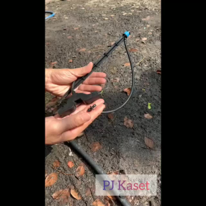 100ชิ้น หัวหยดน้ำ สปริงเกอร์ 13cm /18cm หัวสีฟ้าละอองน้ำรอบทิศ แบบปรับได้ พร้อมก้านปักยาว หัวสีฟ้าละออง360 องศา ชุดหัวน้ำหยดแบบปรับได้ พร้อมก้านปัก ใช้กับสายไมโครขนาด 4/7mm