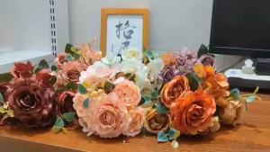 1/5pcs Artificial Rose Peony Bouquet High Quality Fake Flowers Festival Home Decor Diy Plants Arrangement Wedding Decora Bonsai