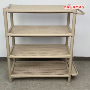 NAGAMAS Rak Sepatu Premium Sakura Besar 4 Susun / Rak Sepatu 4 Susun / Rak Serbaguna