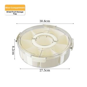 Sealed Rotatable Snack and Spice Storage Tray