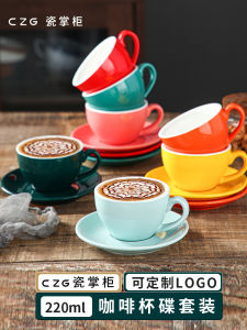 แก้วกาแฟเซรามิกสไตล์ยุโรปขนาดเล็กหรูหรา แก้วกาแฟมินิ ช้อนผสม ผลิตจากจีนแผ่นดินใหญ่ แก้วกาแฟมินิหรูหราสำหรับใช้ในบ้าน