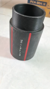 3 นิ้ว ข้อต่อท่อร้อยสายไฟฝังดิน HDPE 90 mm ข้อต่อเกลียวหรือหัวงูเห่า