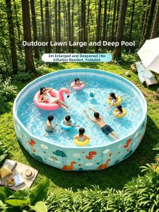 CHEORLIAN | Outdoor and Home Foldable Large Swimming Pool