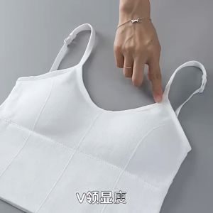 NO.M008🥰🥰ผ้าสบาย ระบายอากาศได้ ชุดชั้นในไร้รอยต่อ สปอร์ตบราตัวสั้น แบบสวม สายคาดอก มีฟองน้ำในตัว