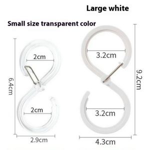 Tối giản hiện đại s-hình dạng móc nhà tổ chức và lưu trữ nhiều túi đa chức năng quần áo móc nhựa Khăn Phòng Tắm thanh ngang móc khóa