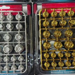 ครอบน็อตแต่ง ฝาครอบน็อต ฝาครอบน็อตสี ฝาน็อตสีมอเตอร์ไซค์ น็อตแต่ง ใน 1 ชุดมีอยู่ 30 ตัว พลาสติก ABS + ชุบด้วยไฟฟ้า ติดตั้งง่าย มอเตอร์ไซค์ ใส่ได้ทุกรุ่น สีโครเมี่ยม