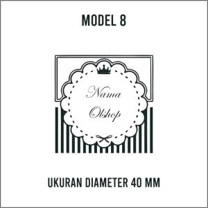 Stempel custom toko online shop keren murah Nega printing