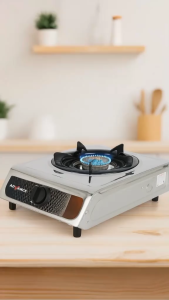 ADVANCE GB-6601S Kompor Gas 1 Tungku Body Stainless BONUS SELANG REGULATOR