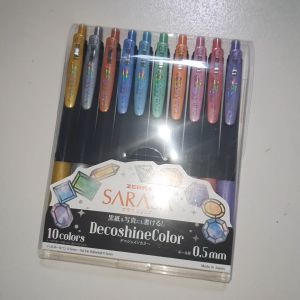 Sarasa Clip Deco Shine Color 0.5mm colored pen (10-colored pen set)