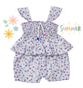 ชุดเด็ก ลายดอก (รหัสFAA22) ชุดเซตเสื้อ+กางเกงเข้าชุด แรกเกิด-12เดือน หรือน้ำหนักไม่เกิน10กิโล ใส่สวยและน่ารักมากๆมีหลายสี