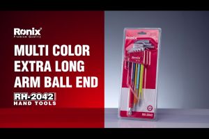 Ronix Tools RH-2042 Premium Quality German Technology | NEW ARRIVAL | 9pcs Long Arm Ball End Hex Key Set | 1.5-10mm CR-V Steel | Extra Long Allen Wrench Set | Heat-Treated Anti-Rust | High Torque Hex Wrench for Mechanical Automotive DIY Home Repair & I