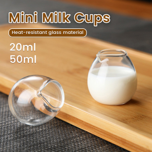 MaxPlus Mini Milk Cups Small Milk Cups Espresso Cups Small Size Glass 20ml 50ml