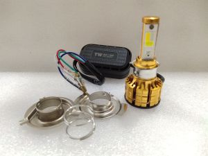 Lampu Depan Led 3Sisi 3Warna - Lampu Utama Motor 3 Sisi 3Warna H6 H4 ACDC - Lampu Depan E08 3Sisi 3Warna