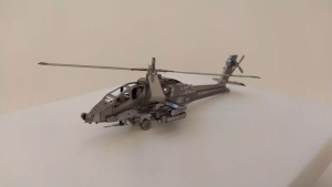 [ Chưa Lắp] Mô Hình 3D Kim Loại Lắp Ráp Trực Thăng AH-64 Apache Quân Đội Mỹ