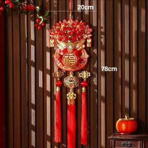 Berry Lucky Bag Pendant Chinese New Year Decoration Traditional Design with Tassel Spring Festival Pendants Door Wall Hanging Ornament