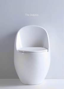 [PUB Approved | HDB | Condo | Landed Compatible] Award Winning Dolphin Shaped Design Toilet Bowl [Ceramic White/Matte Black]
