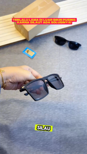 SNEAKERSSHOP17 Kacamata Gaya Pria Pe Photochromic Frame Lentur Kacamata Hitam Cowok