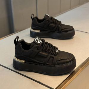 Mens Summer Sport Work Shoes Waterproof Casual Leather Shoes Black Board Shoes Labor Protection Shoes Comfortable Breathable