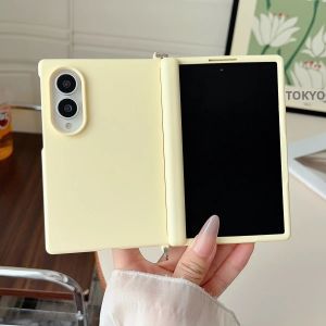Ốp Lưng Samsung Galaxy Z Fold8 Wide Fold Luxury Matte Gradient Có Nắp Da Bảo Vệ Bản Lề Từ Tính Magsafe Cho Màu Sắc Tương Phản
