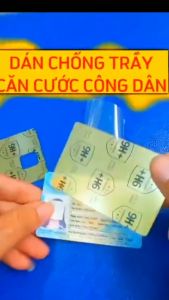 Miếng dán CCCD Căn cước công dân bằng lái xe  GPLX chống trầy xước miếng dán cường lực nano dẻo 9h+